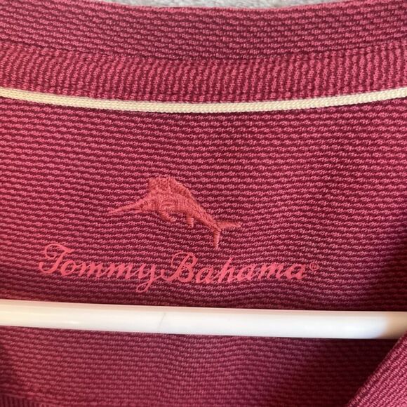 Tommy Bahama Shirt Men Size Extra Large Adult Red Casual Tee Crewneck XL - Picture 2 of 7